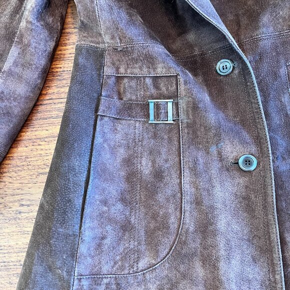 Alfred Suede and Shearling Collared Jacket - Picture 10 of 16